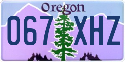 OR license plate 067XHZ