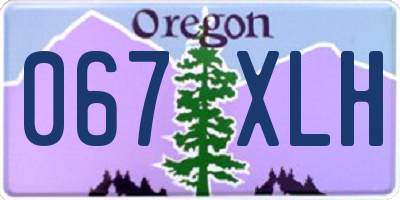 OR license plate 067XLH