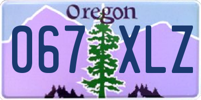 OR license plate 067XLZ