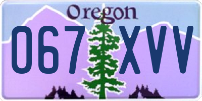 OR license plate 067XVV