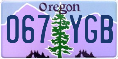 OR license plate 067YGB