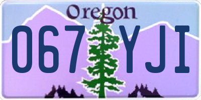 OR license plate 067YJI