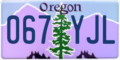 OR license plate 067YJL