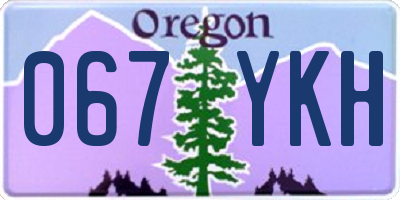 OR license plate 067YKH