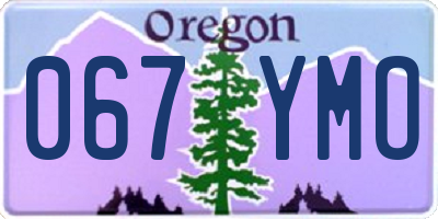 OR license plate 067YMO