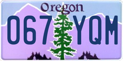 OR license plate 067YQM