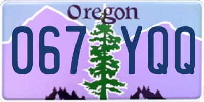 OR license plate 067YQQ