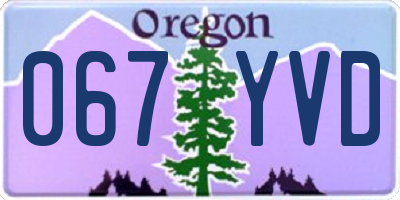 OR license plate 067YVD