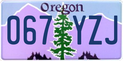 OR license plate 067YZJ