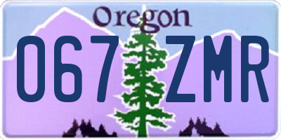 OR license plate 067ZMR