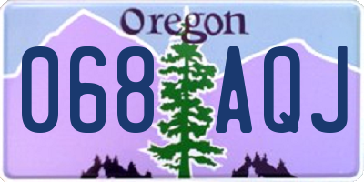 OR license plate 068AQJ