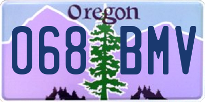OR license plate 068BMV