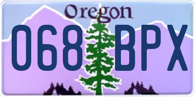 OR license plate 068BPX