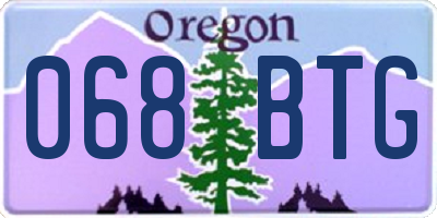 OR license plate 068BTG