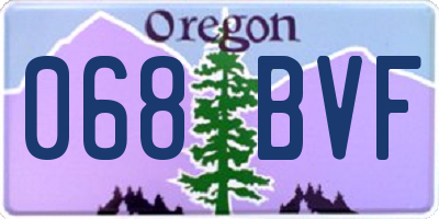 OR license plate 068BVF