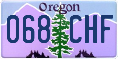 OR license plate 068CHF