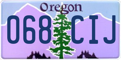 OR license plate 068CIJ
