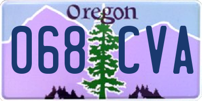 OR license plate 068CVA