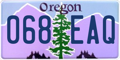OR license plate 068EAQ