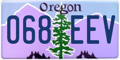 OR license plate 068EEV