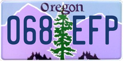 OR license plate 068EFP