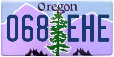 OR license plate 068EHE