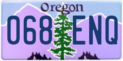 OR license plate 068ENQ