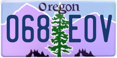 OR license plate 068EOV