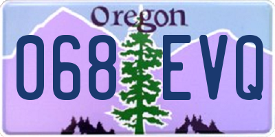OR license plate 068EVQ
