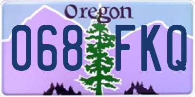 OR license plate 068FKQ