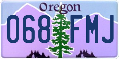 OR license plate 068FMJ