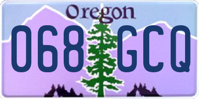 OR license plate 068GCQ