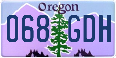OR license plate 068GDH