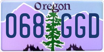 OR license plate 068GGD