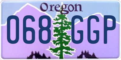 OR license plate 068GGP
