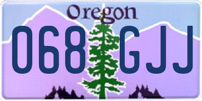 OR license plate 068GJJ