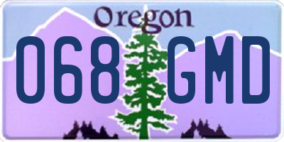 OR license plate 068GMD