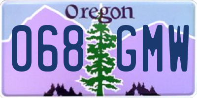 OR license plate 068GMW