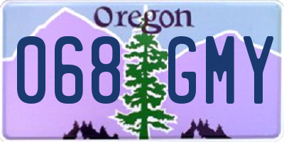 OR license plate 068GMY