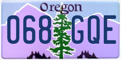 OR license plate 068GQE