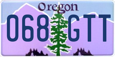 OR license plate 068GTT