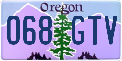 OR license plate 068GTV