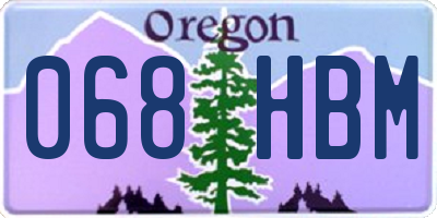 OR license plate 068HBM