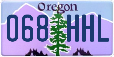 OR license plate 068HHL