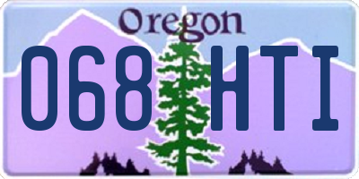 OR license plate 068HTI