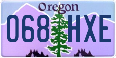 OR license plate 068HXE