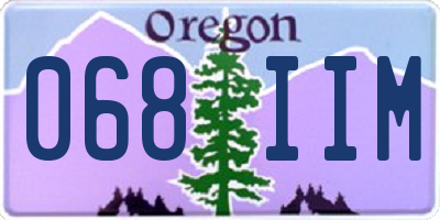 OR license plate 068IIM