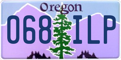 OR license plate 068ILP