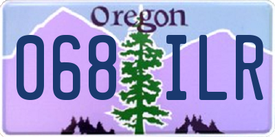 OR license plate 068ILR