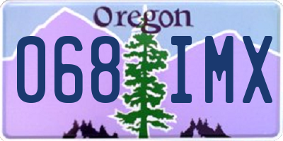OR license plate 068IMX